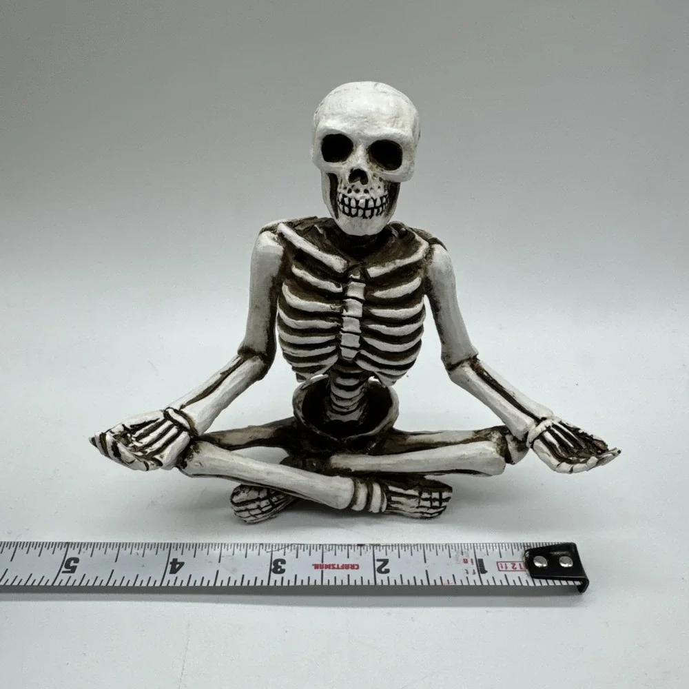 Skeleton Yoga Meditation Pose Decorative